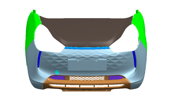 前围外饰件总成